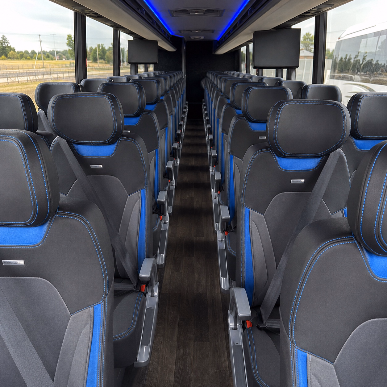 sugar land charter bus interior gallery