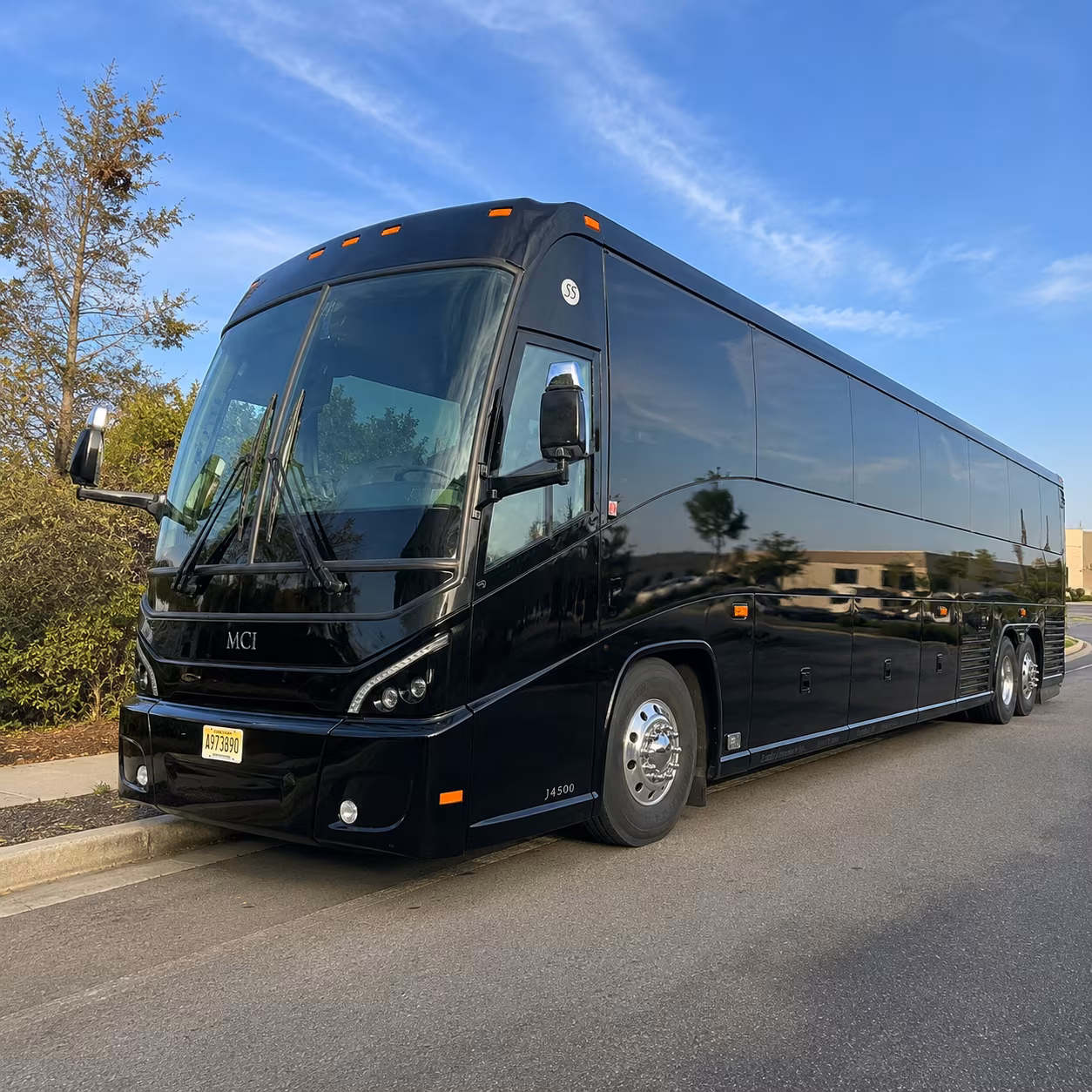 sugar land charter bus services exterior