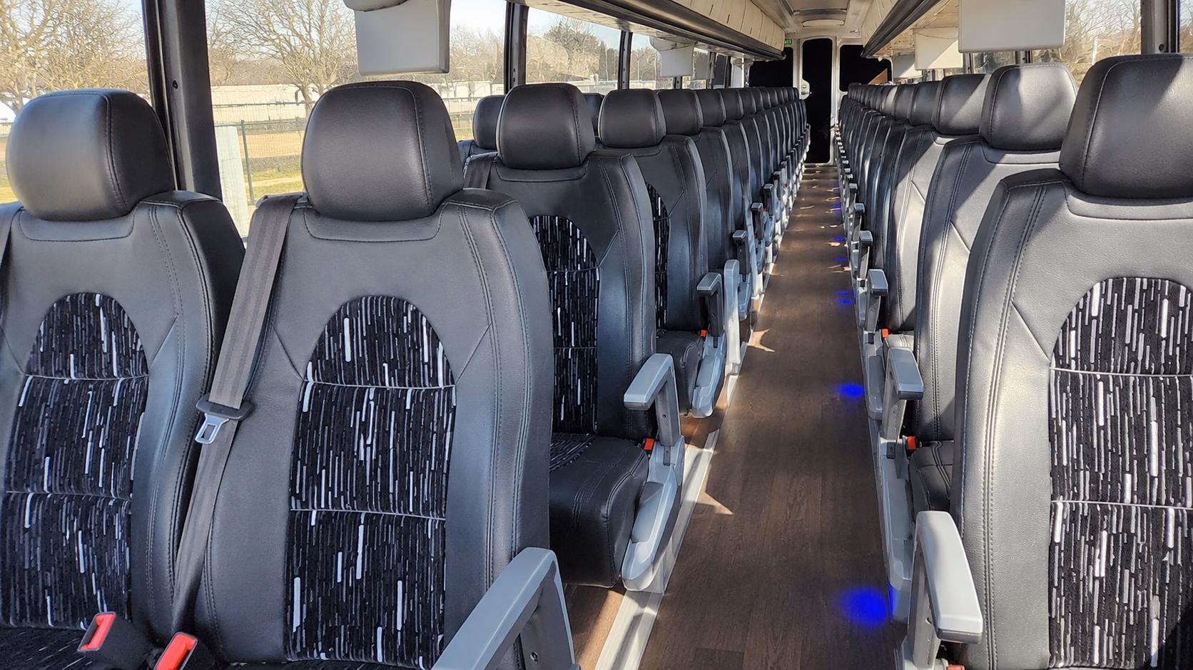 sugar land charter bus services inside